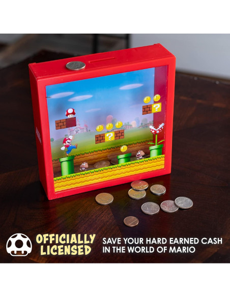 Caja de Ahorros Super Mario Bros. Paladone 18cm Multicolor Caja de Ahorros Super Mario Bros. Paladone 18cm Multicolor