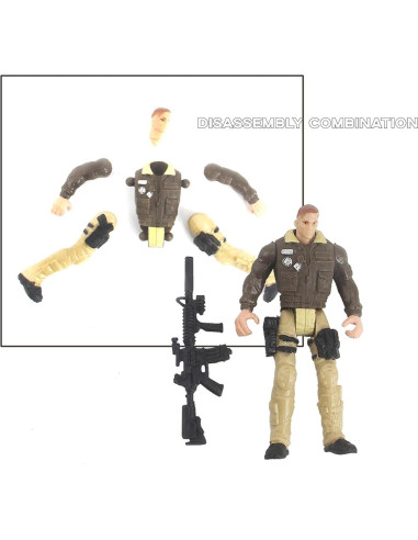 Figuras de Acción Soldados y Zombis IMIREUXY 12PCS