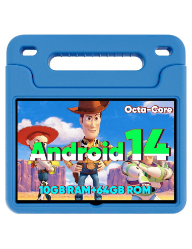Tableta para Niños WXUNJA 10 Pulgadas Android 14 Control Parental
