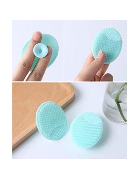 Juego de 6 Brochas de Silicona SQULIGT para Facial y Labios Juego de 6 Brochas de Silicona SQULIGT para Facial y Labios