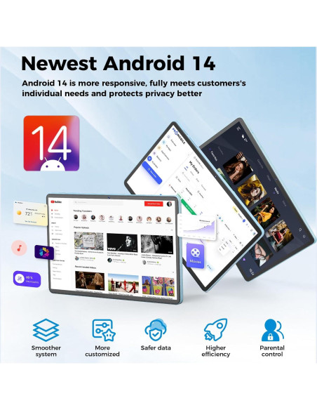 Tableta Android Suicoey P80 11" 12GB 128GB 2 en 1 Plata Tableta Android Suicoey P80 11" 12GB 128GB 2 en 1 Plata