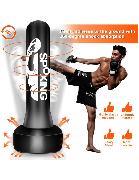 Soporte Saco de Boxeo PZMXEC CRSD007 Inflable 1,36 kg Soporte Saco de Boxeo PZMXEC CRSD007 Inflable 1,36 kg
