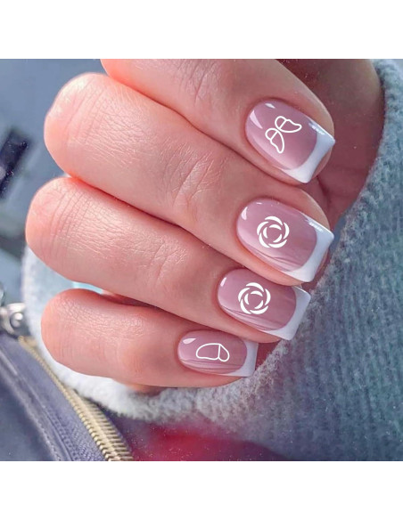 Set de 15 Sellos de Uñas WOKOTO con Diseños de Flores y Mariposas Set de 15 Sellos de Uñas WOKOTO con Diseños de Flores y Mariposas