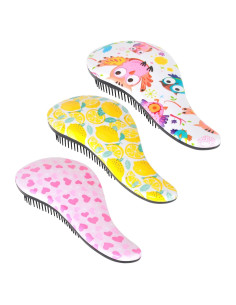 Set de 3 Cepillos Desenredantes 79STYLE para Niños - Sin Dolor, 18 cm