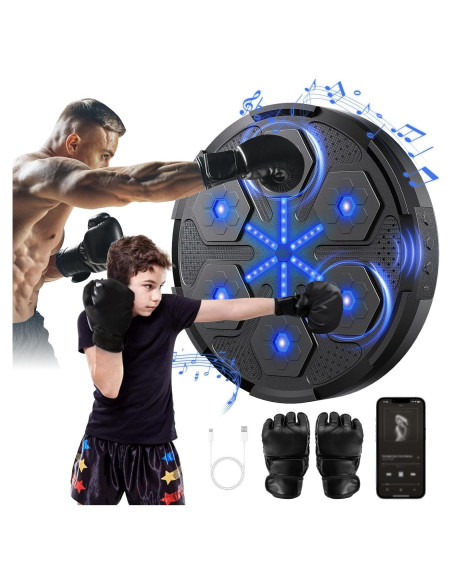 Máquina de Boxeo Musical HCRTGAY Bluetooth 5.0 para Adultos y Niños Máquina de Boxeo Musical HCRTGAY Bluetooth 5.0 para Adultos y Niños