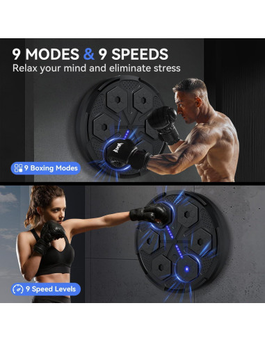 Máquina de Boxeo Musical HCRTGAY Bluetooth 5.0 para Adultos y Niños