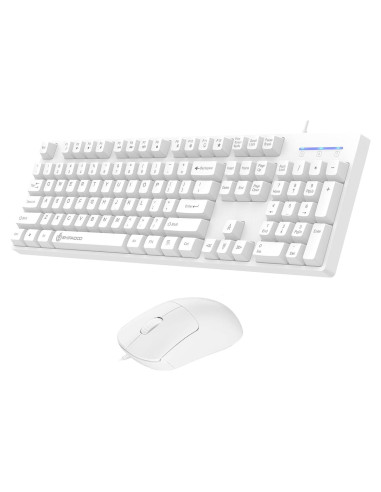 Teclado y Ratón Gaming Odpaltoy 104 Teclas USB Blanco