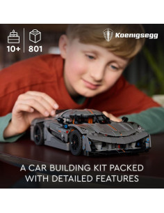 LEGO Technic Koenigsegg Jesko Absolut Gris 801 Piezas 2