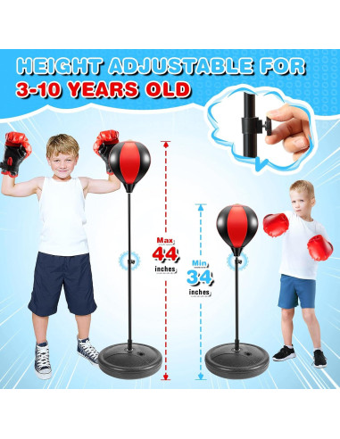 Saco de Boxeo Infantil MEFBAHA Ajustable 86-112 cm