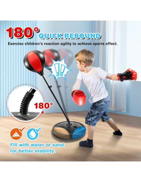 Saco de Boxeo Infantil MEFBAHA Ajustable 86-112 cm Saco de Boxeo Infantil MEFBAHA Ajustable 86-112 cm