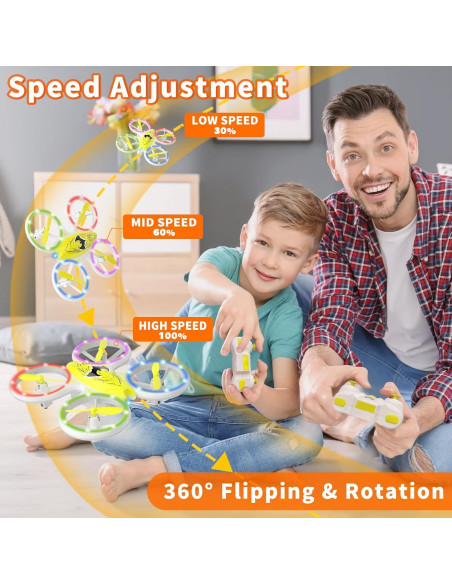 Dron Cuadricóptero RC CYLION TB15 para Niños Amarillo Dron Cuadricóptero RC CYLION TB15 para Niños Amarillo