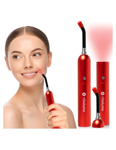 Varita Terapia Luz Roja Vitalume - Alivio Rápido Dolor y Herpes