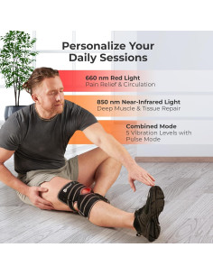 Férula de Luz Roja LifePro BioRecover para Rodilla 2