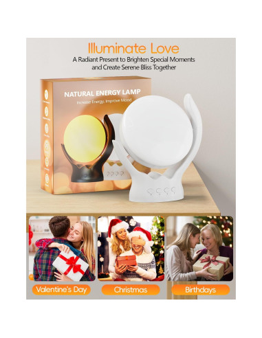 Lámpara de Terapia de Luz HIBOITEC 10000 Lux Ajustable