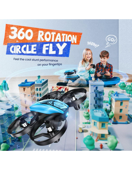 Dron Mini V995 Veeniix para Niños - Cuadricóptero RC 3D Dron Mini V995 Veeniix para Niños - Cuadricóptero RC 3D