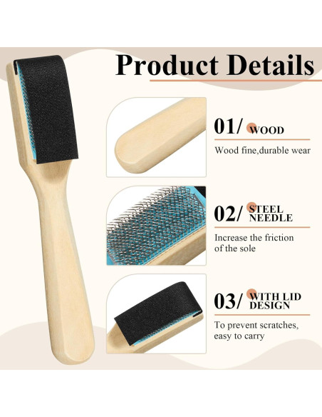 3 Cepillos para Zapatos de Baile Perthlin - Madera y Alambre 3 Cepillos para Zapatos de Baile Perthlin - Madera y Alambre
