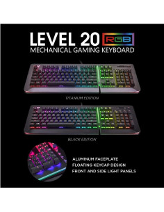 Teclado Mecánico Thermaltake Level 20 RGB Cherry MX Blue 2