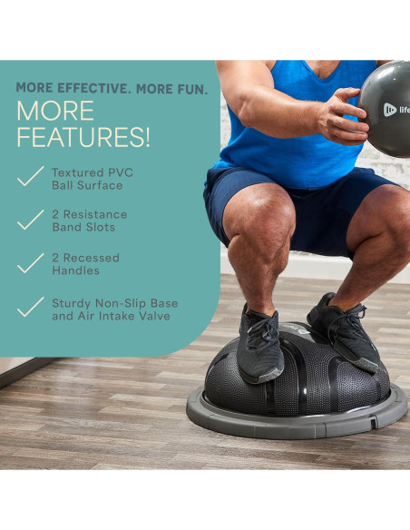 Entrenador de media bola LifePro - Ejercicio y equilibrio Entrenador de media bola LifePro - Ejercicio y equilibrio