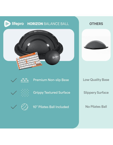Entrenador de media bola LifePro - Ejercicio y equilibrio