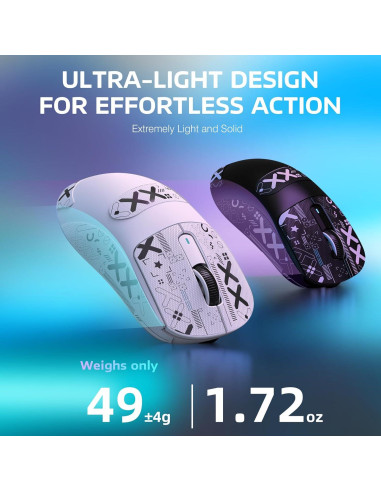Ratón Gaming Inalámbrico MANBASNAKE Attack Shark X3 49g