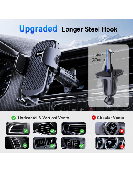 Soporte para Teléfono en Auto RUAMUAFLY 2025 Universal 10-17.8cm Soporte para Teléfono en Auto RUAMUAFLY 2025 Universal 10-17.8cm