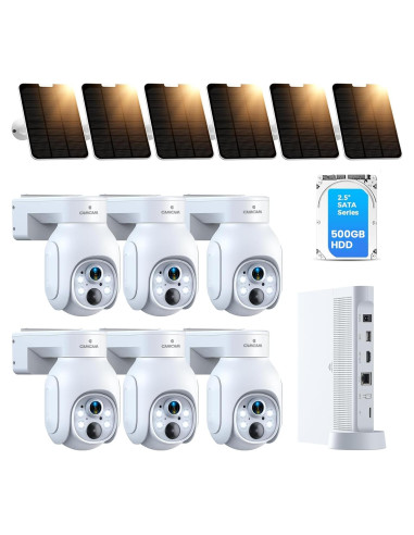 Cámaras de Seguridad Solar Camcamp 4MP Inalámbricas 360