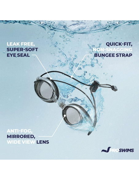 Gafas de Natación Proswims Anti-Vaho con Estuche y Paño Gafas de Natación Proswims Anti-Vaho con Estuche y Paño