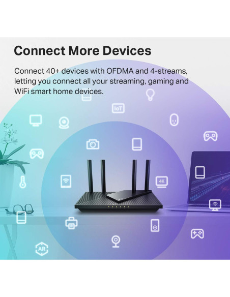Router TP-Link Archer AX21 WiFi 6 Doble Banda 1.8 Gbps Router TP-Link Archer AX21 WiFi 6 Doble Banda 1.8 Gbps