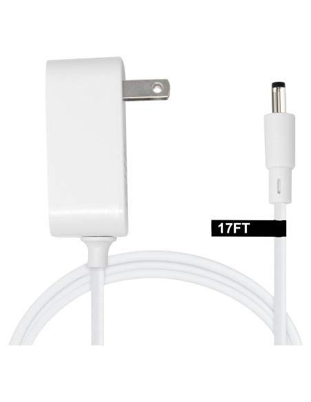Adaptador de corriente 15W Vebner para Amazon Echo Dot 5m Adaptador de corriente 15W Vebner para Amazon Echo Dot 5m