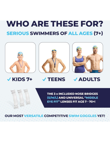 Gafas de Natación Proswims Anti-Vaho con Estuche y Paño Gafas de Natación Proswims Anti-Vaho con Estuche y Paño