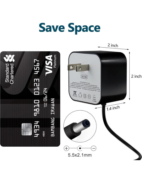 Adaptador de corriente 30W ZTTXL para Echo y Echo Show Adaptador de corriente 30W ZTTXL para Echo y Echo Show