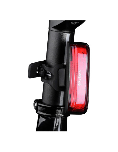 Luz Trasera LED BikeSpark G2 - Recargable USB, IPX5, 20 Lúmenes