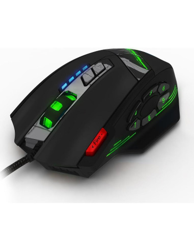 Ratón Gaming AFUNTA C12 12 Botones 8000DPI Ajustable