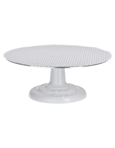 Soporte para Pasteles Ateco 612 Hierro Fundido 30 cm Blanco