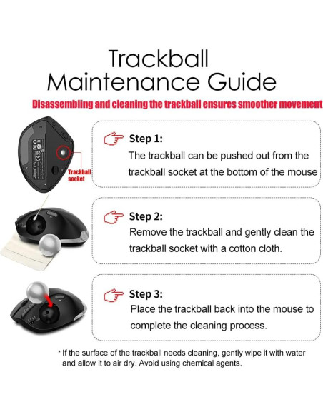 Mouse Trackball Inalámbrico Zelotes F33 4800 DPI Ergonómico Mouse Trackball Inalámbrico Zelotes F33 4800 DPI Ergonómico