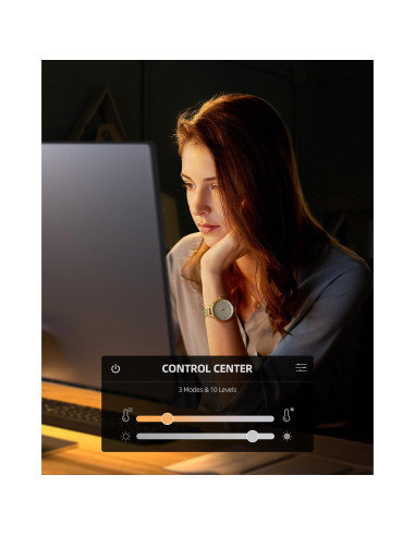 Luz de Anillo Weilisi 10.2" para Escritorio con Soporte Ajustable