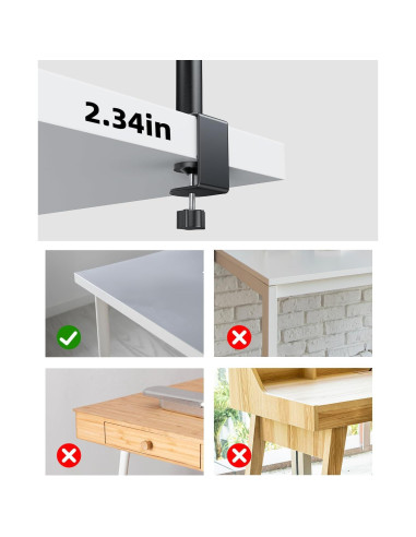 Luz de Anillo Weilisi 10.2" para Escritorio con Soporte Ajustable