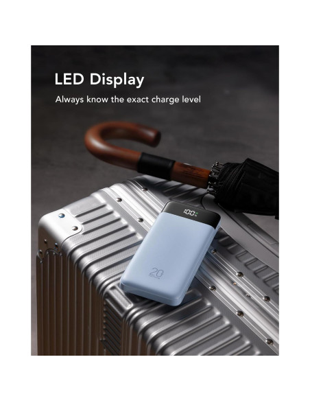 Cargador Portátil Charmast 20000mAh Carga Rápida 20W LED Cargador Portátil Charmast 20000mAh Carga Rápida 20W LED