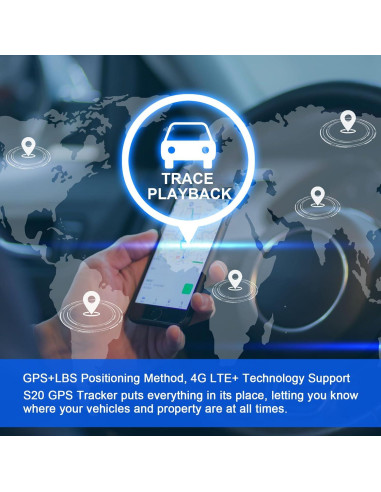 Rastreador GPS WANWAYTECH 4G LTE Magnético 6000mAh
