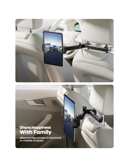 Soporte para Tableta Lamicall CH06 - Ajustable para Coche Soporte para Tableta Lamicall CH06 - Ajustable para Coche