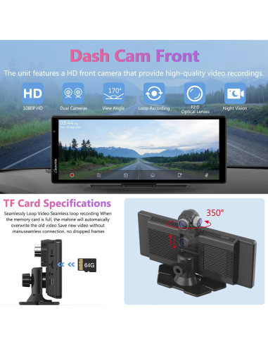 Reproductor Carpuride W903 9.3" Carplay y Android Auto