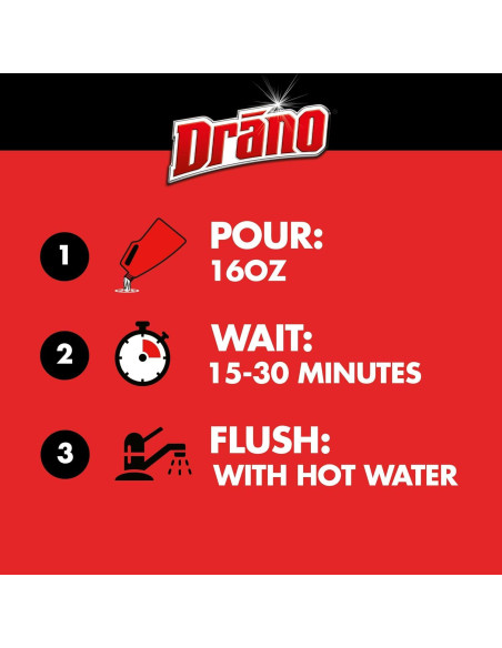 Drano Max Gel 80 Oz Removedor de Obstrucciones para Drenajes Drano Max Gel 80 Oz Removedor de Obstrucciones para Drenajes