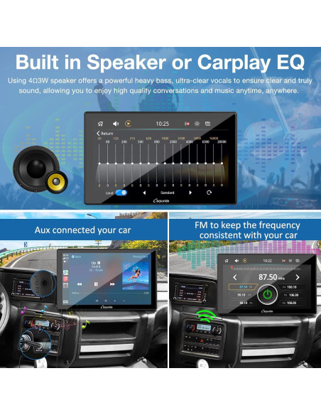 Estéreo Portátil Carpuride W901 Pro 9" Carplay Android Auto Estéreo Portátil Carpuride W901 Pro 9" Carplay Android Auto