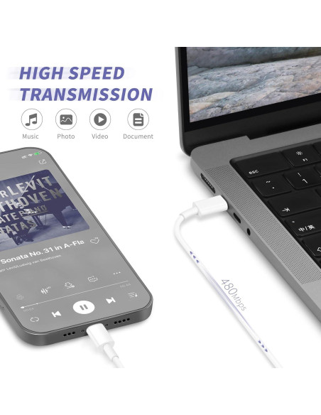 Cargador Rápido 20W MAILESI + Cable USB-C a Lightning 6FT Cargador Rápido 20W MAILESI + Cable USB-C a Lightning 6FT