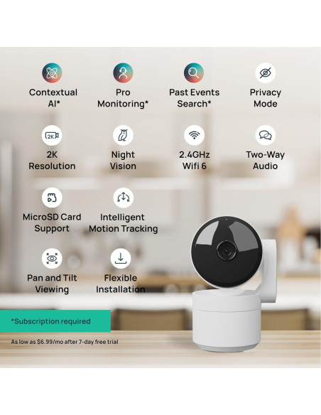 Cámara de Seguridad Luna Home Eye 360 AI Wi-Fi Negro Cámara de Seguridad Luna Home Eye 360 AI Wi-Fi Negro