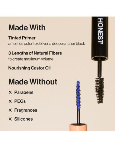 Máscara y Primer de Pestañas Honest Beauty 2 en 1 Vegano 8 ml