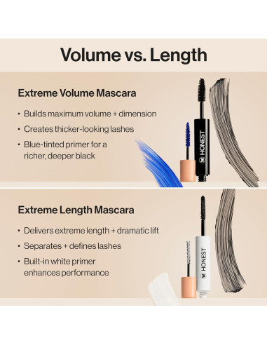 Máscara y Primer de Pestañas Honest Beauty 2 en 1 Vegano 8 ml