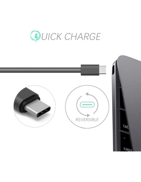 Cargador USB Tipo-C 65W BULL-TECH para HP Spectre x360 Cargador USB Tipo-C 65W BULL-TECH para HP Spectre x360