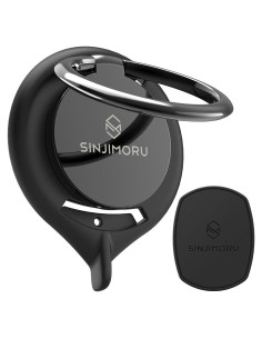 Soporte de Anillo para Teléfono Sinjimoru Ringo Negro