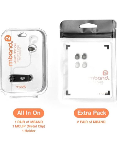 Organizador de Cables Mband2 B&W-Transparente - 7 Piezas